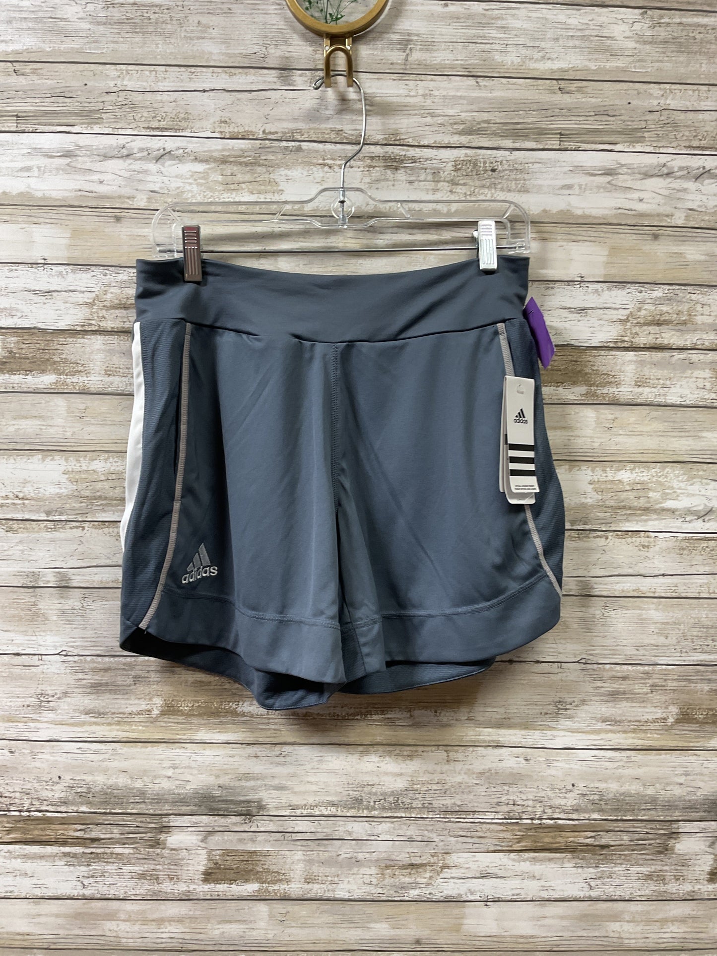 Athletic Shorts By Adidas In Grey & White, Size:S