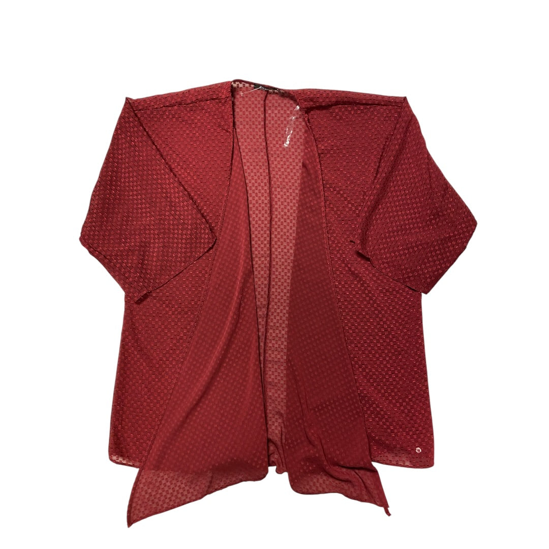 Kimono By Cure In Maroon, Size:1X