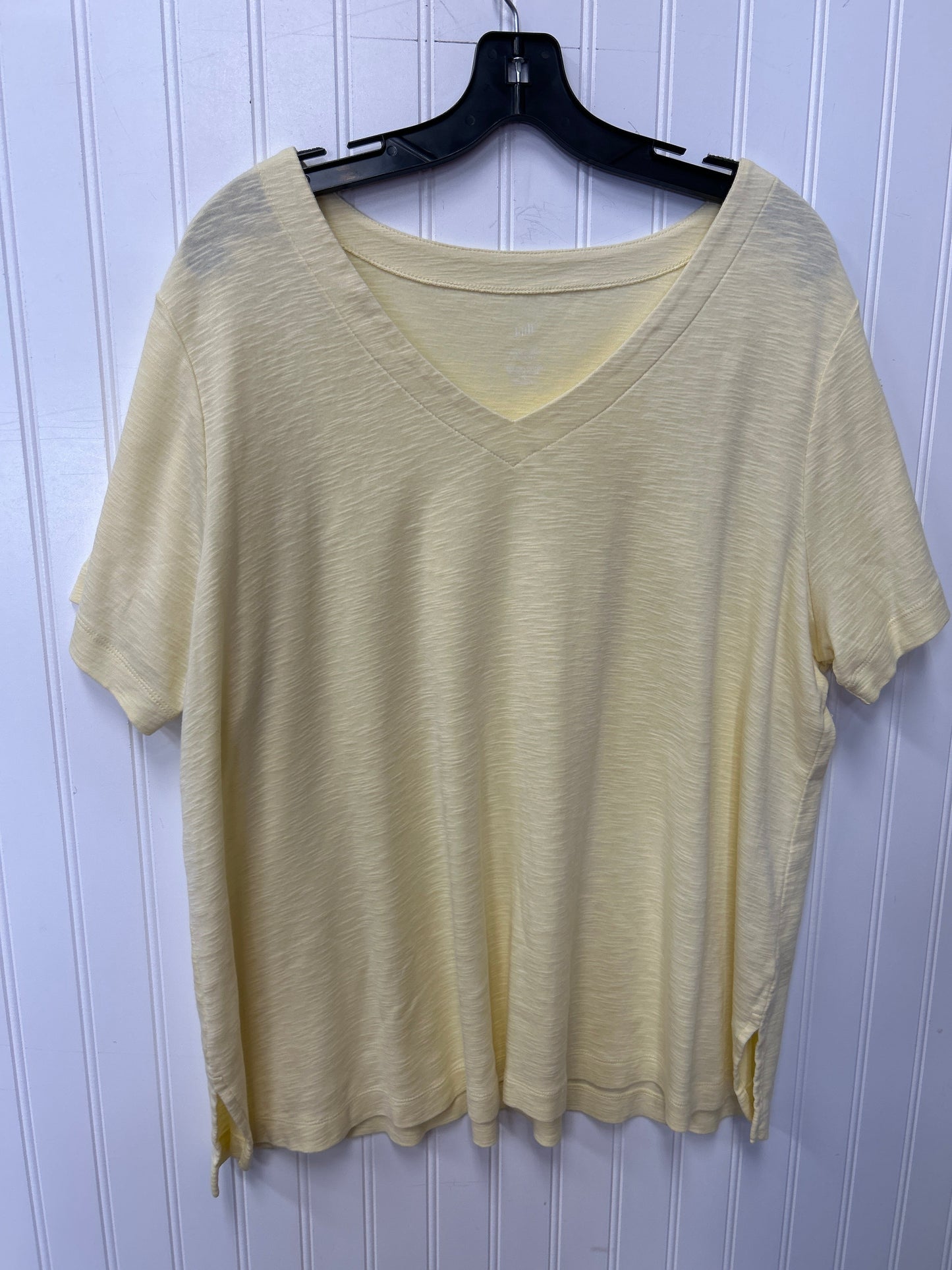 Top Ss By J. Jill In Yellow, Size:2X