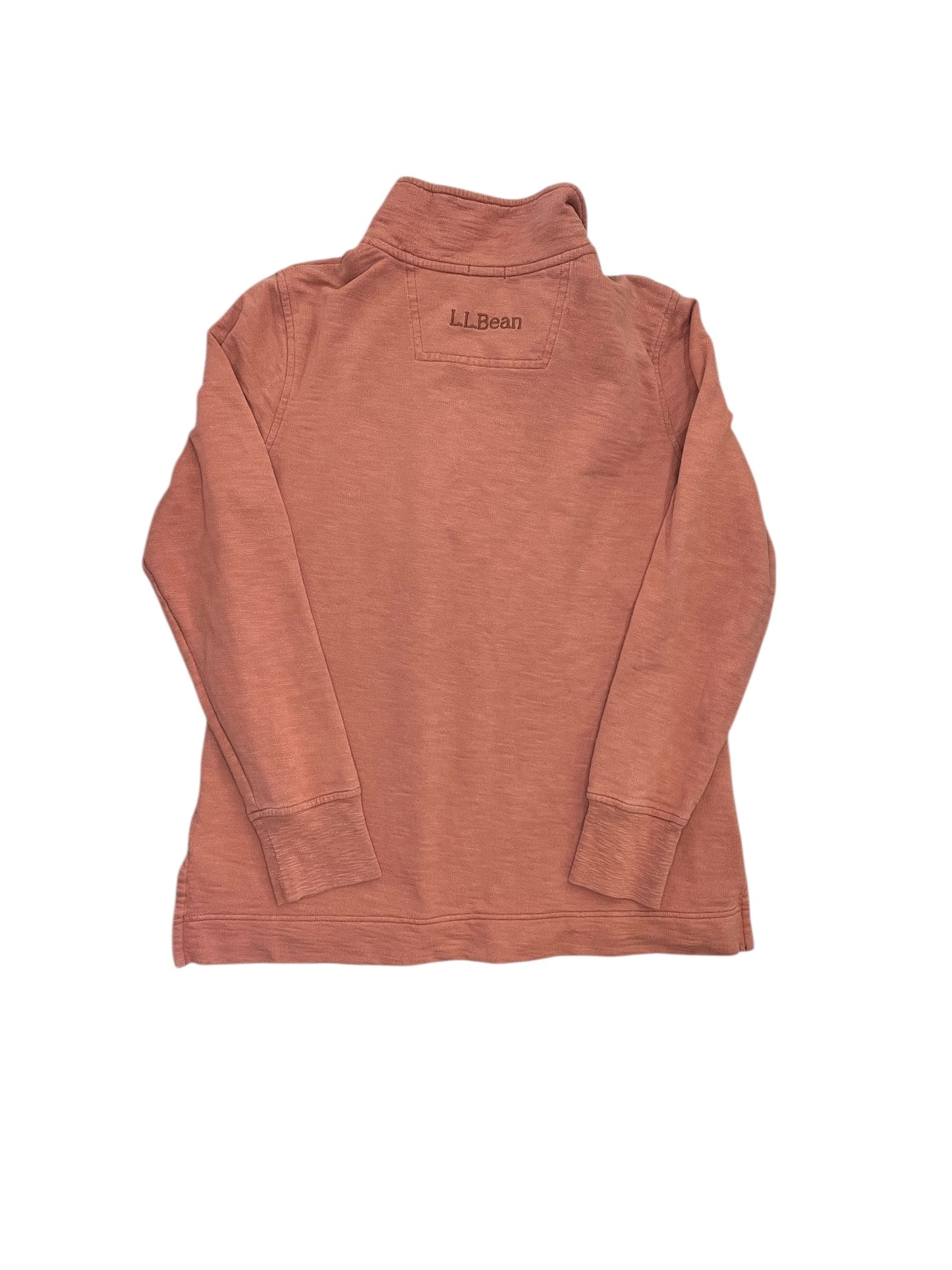 Sweatshirt Collar By L.L. Bean In Peach, Size:M