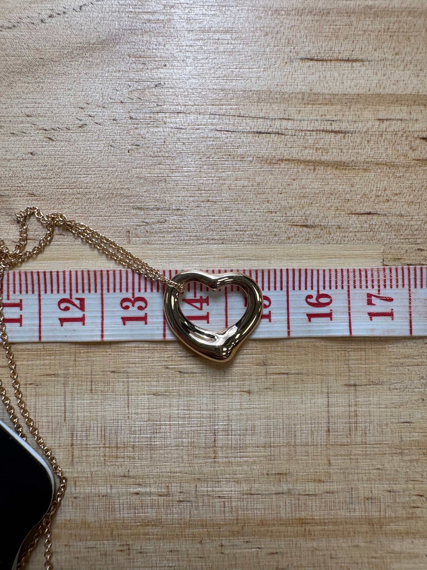 Tiffany & Company Elsa Open Heart 18K Rose Gold Luxury Necklace