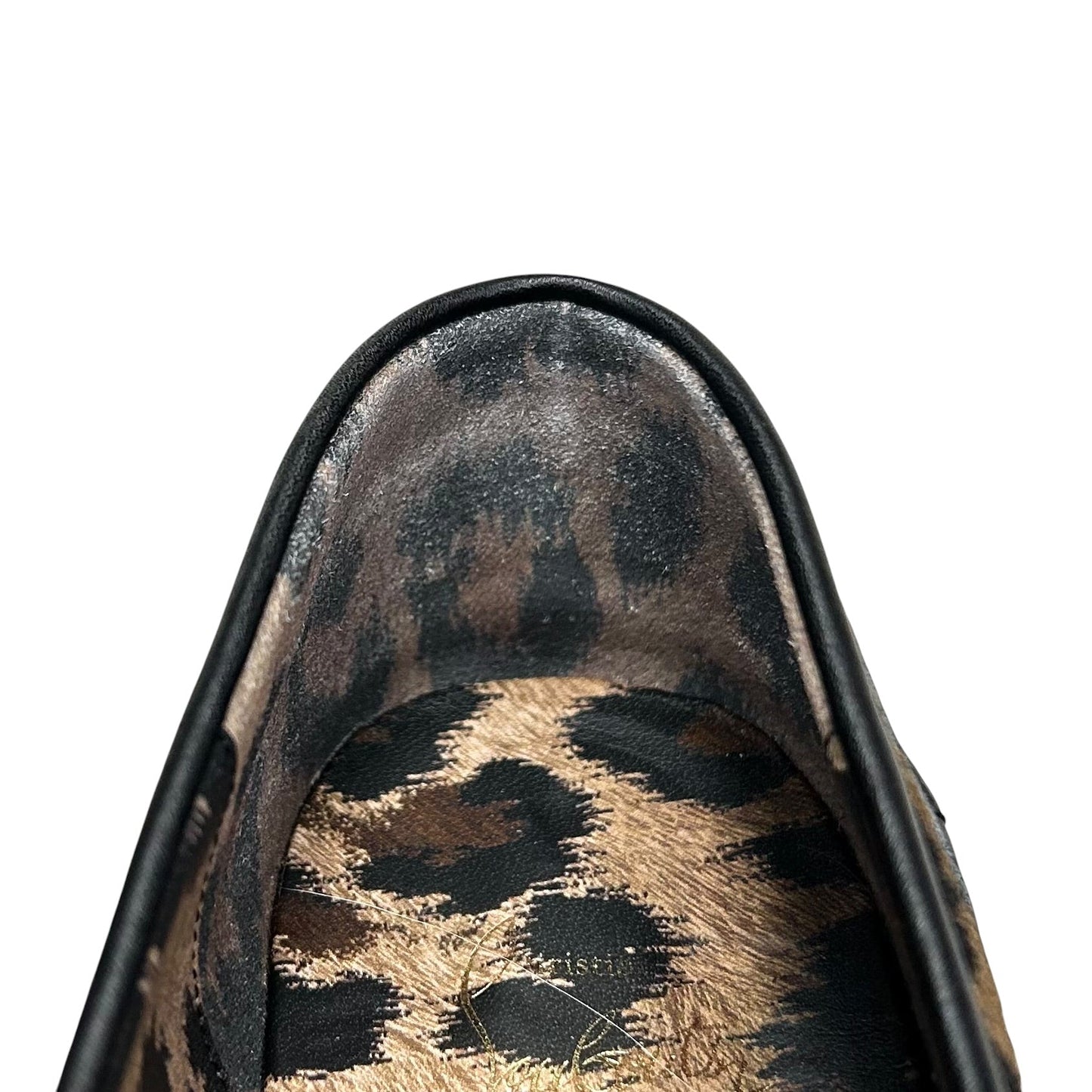 Shoes Luxury Designer By Christian Louboutin In Leopard Print, Size: 8.5