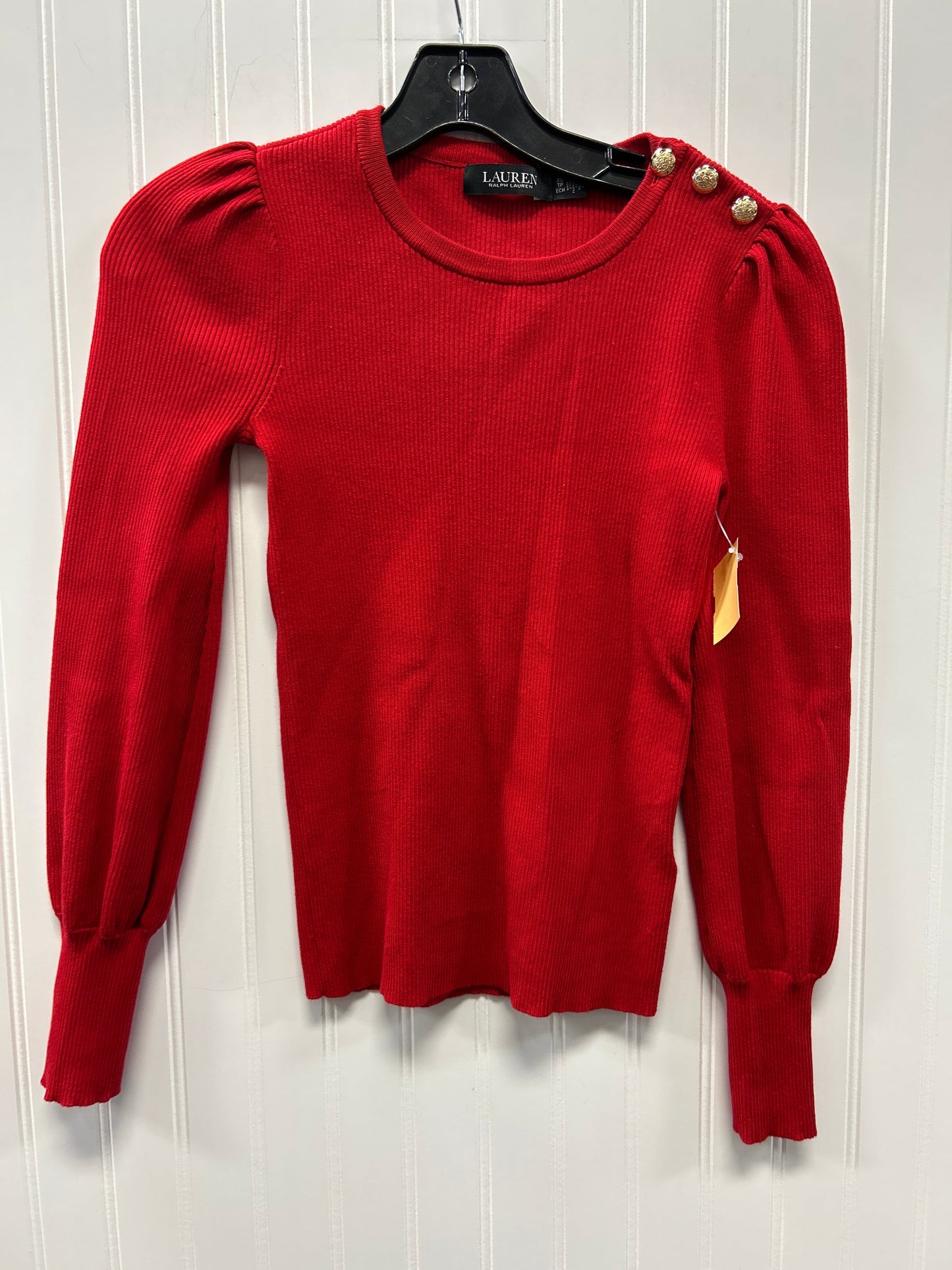 Top Ls By Lauren By Ralph Lauren In Red, Size:Xs