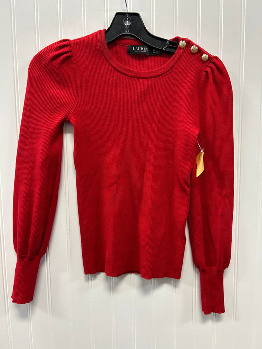 Top Ls By Lauren By Ralph Lauren In Red, Size:Xs