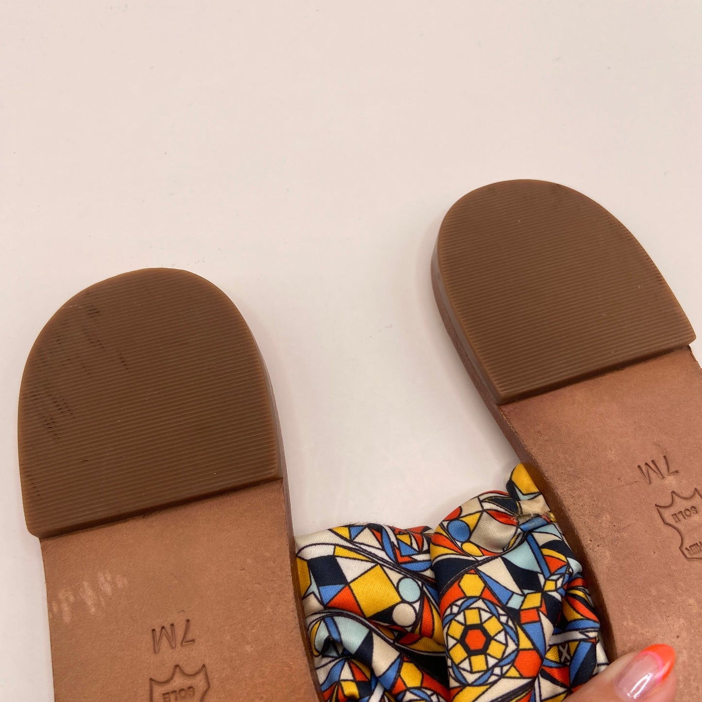 Sandals Designer By Tory Burch In Blue, Size: 7
