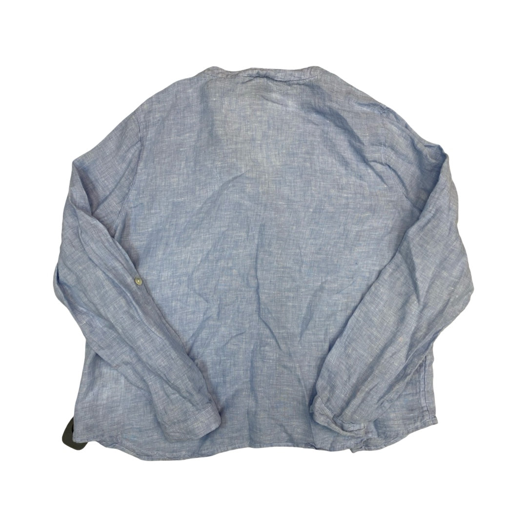 Top Ls By Nicole Miller In Blue, Size:M