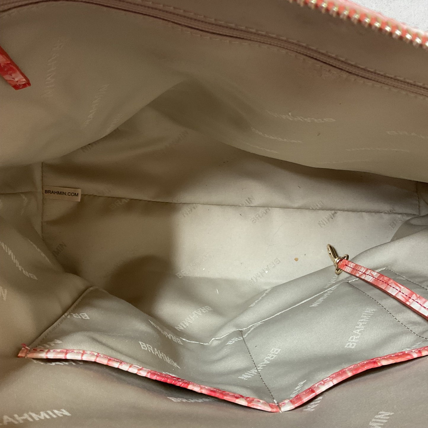 Handbag Designer By Brahmin In Orange, Size:Large