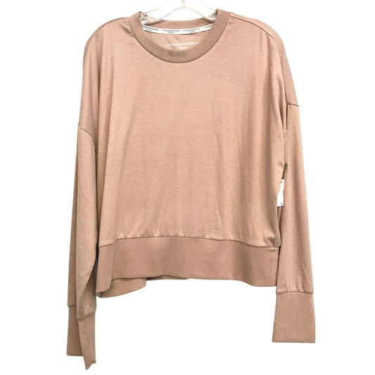 Athletic Top Ls Crewneck By Catherine Malandrino In Brown, Size:L