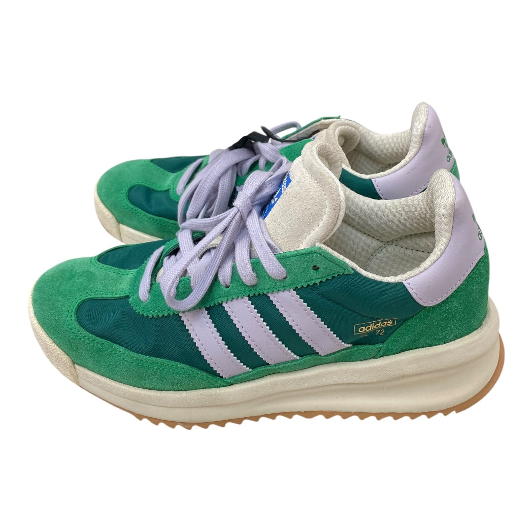 Shoes Athletic By Adidas In Green & Tan, Size:7.5