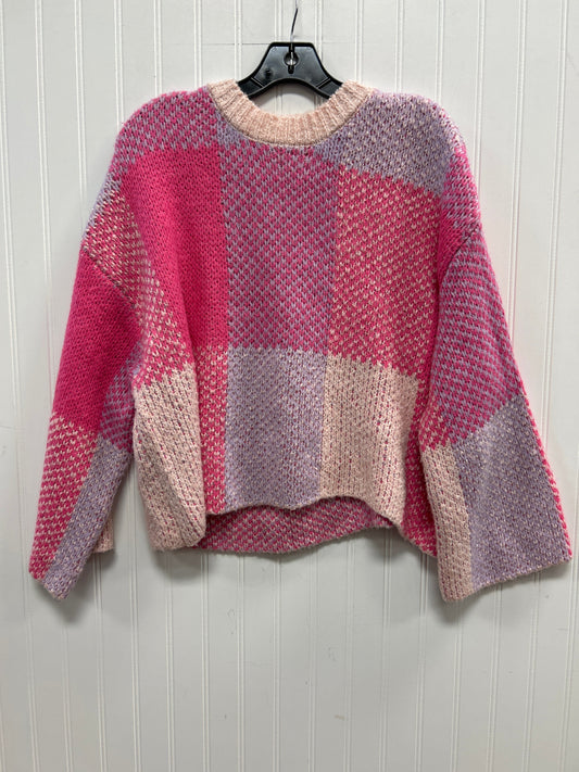 Sweater By Jessica Simpson In Pink & Purple, Size:S
