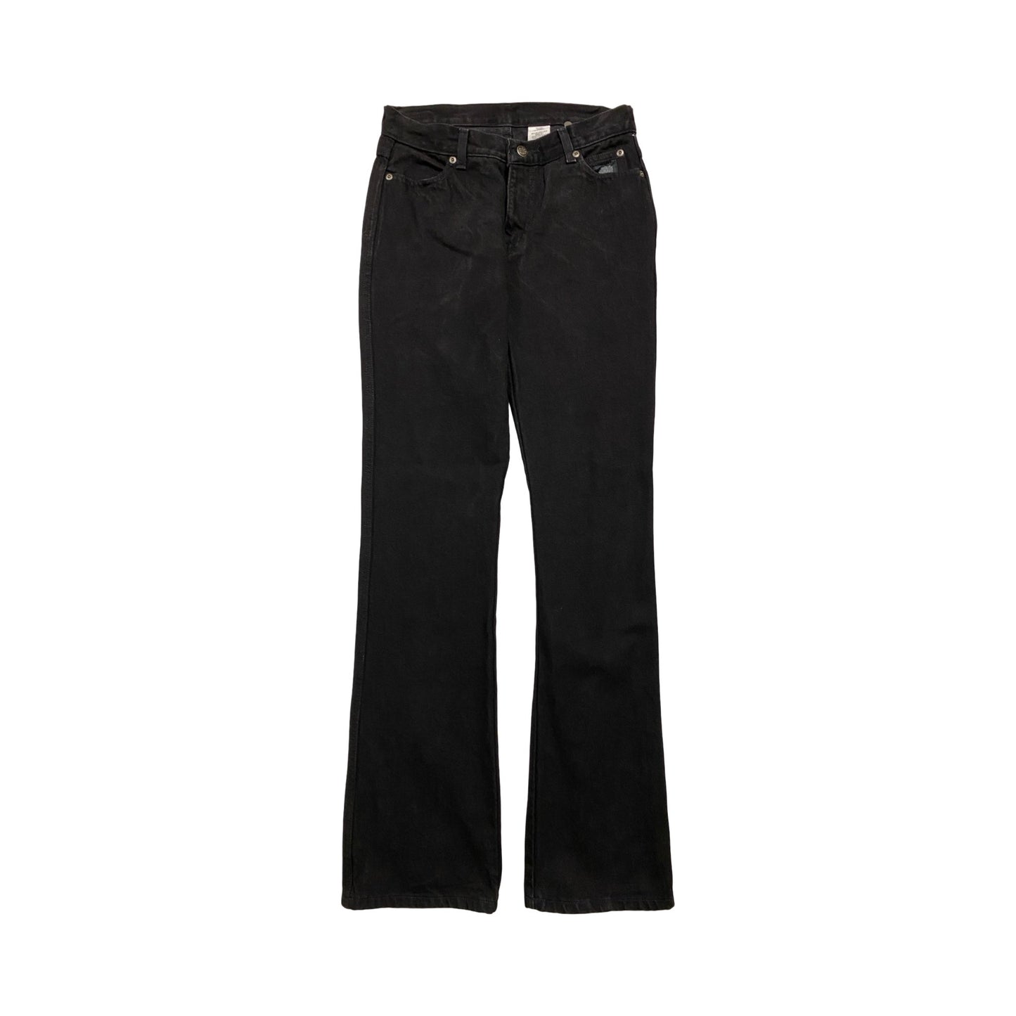 Jeans Boot Cut By Harley Davidson In Black Denim, Size:6L