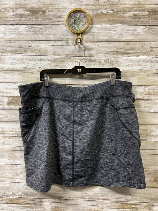 Athletic Skort By Athleta In Grey, Size:1X