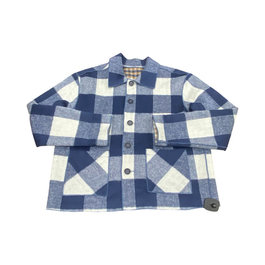 Jacket Fleece By Charlie B In Plaid Pattern, Size:L