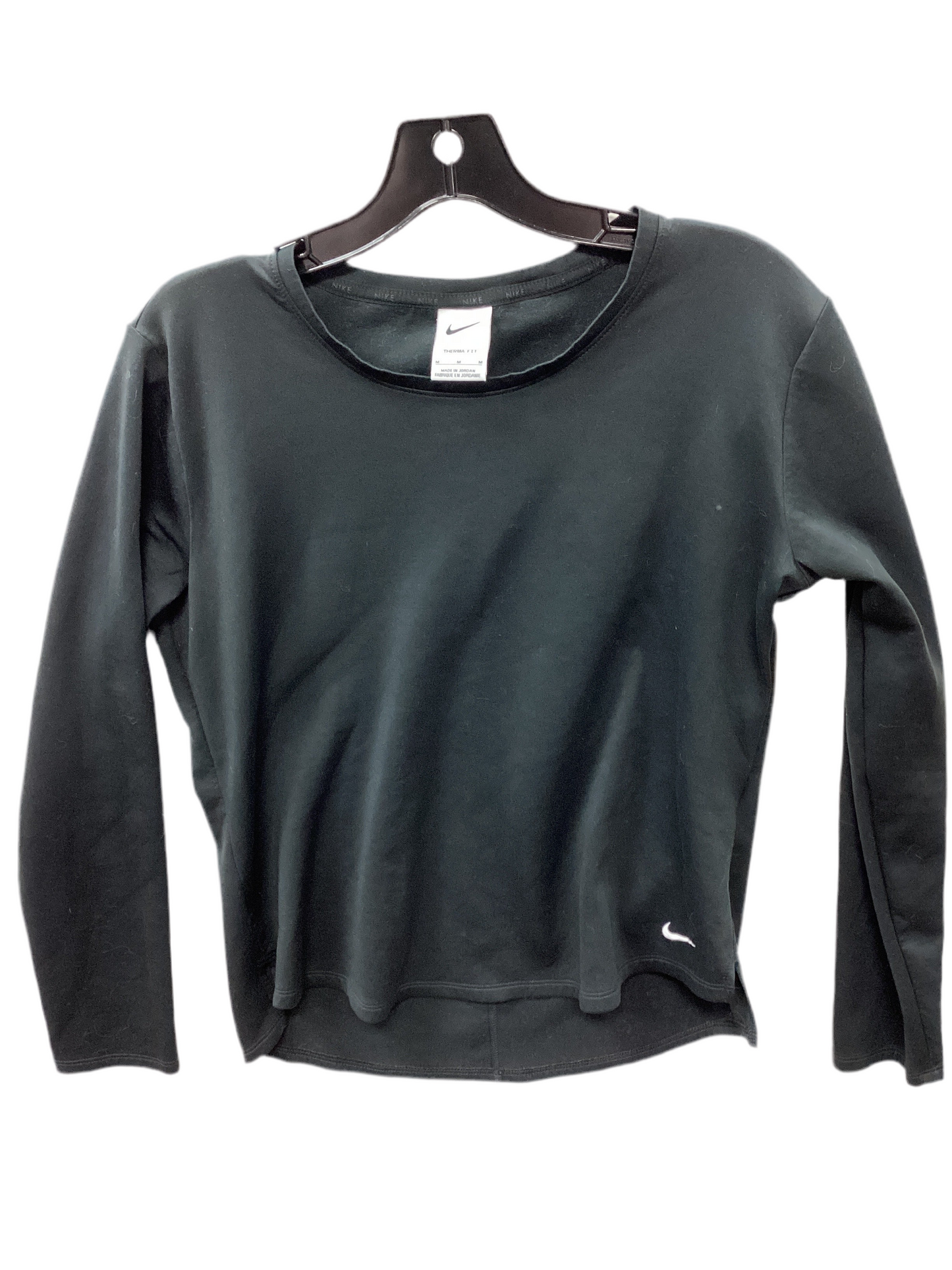 Athletic Top Ls Crewneck By Nike Apparel In Black, Size:M
