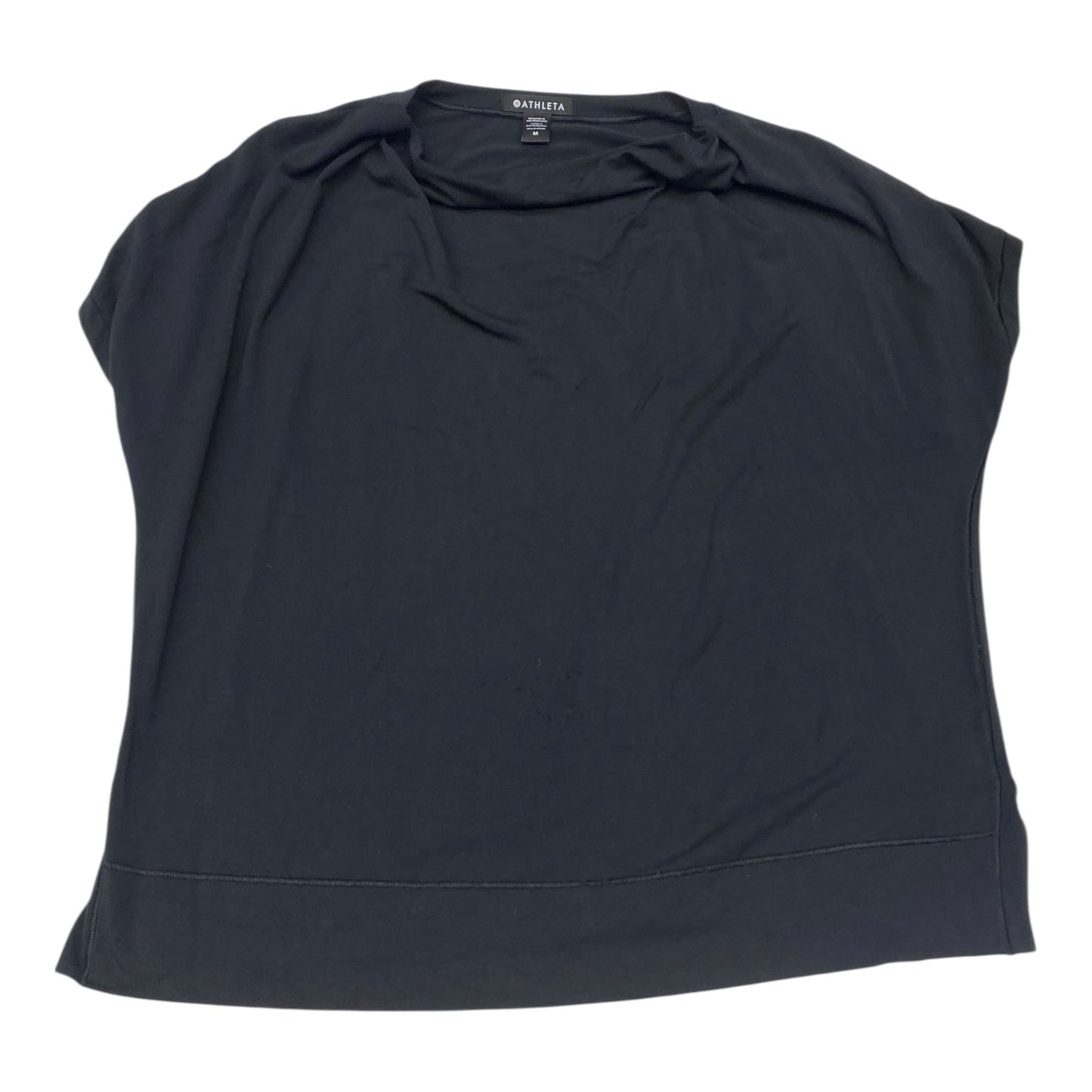 Athletic Top Ss By Athleta In Black, Size:M