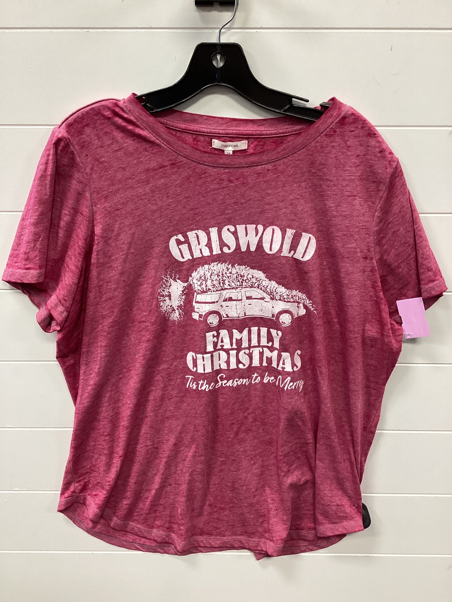 Top Ss By Maurices In Pink, Size:Xl