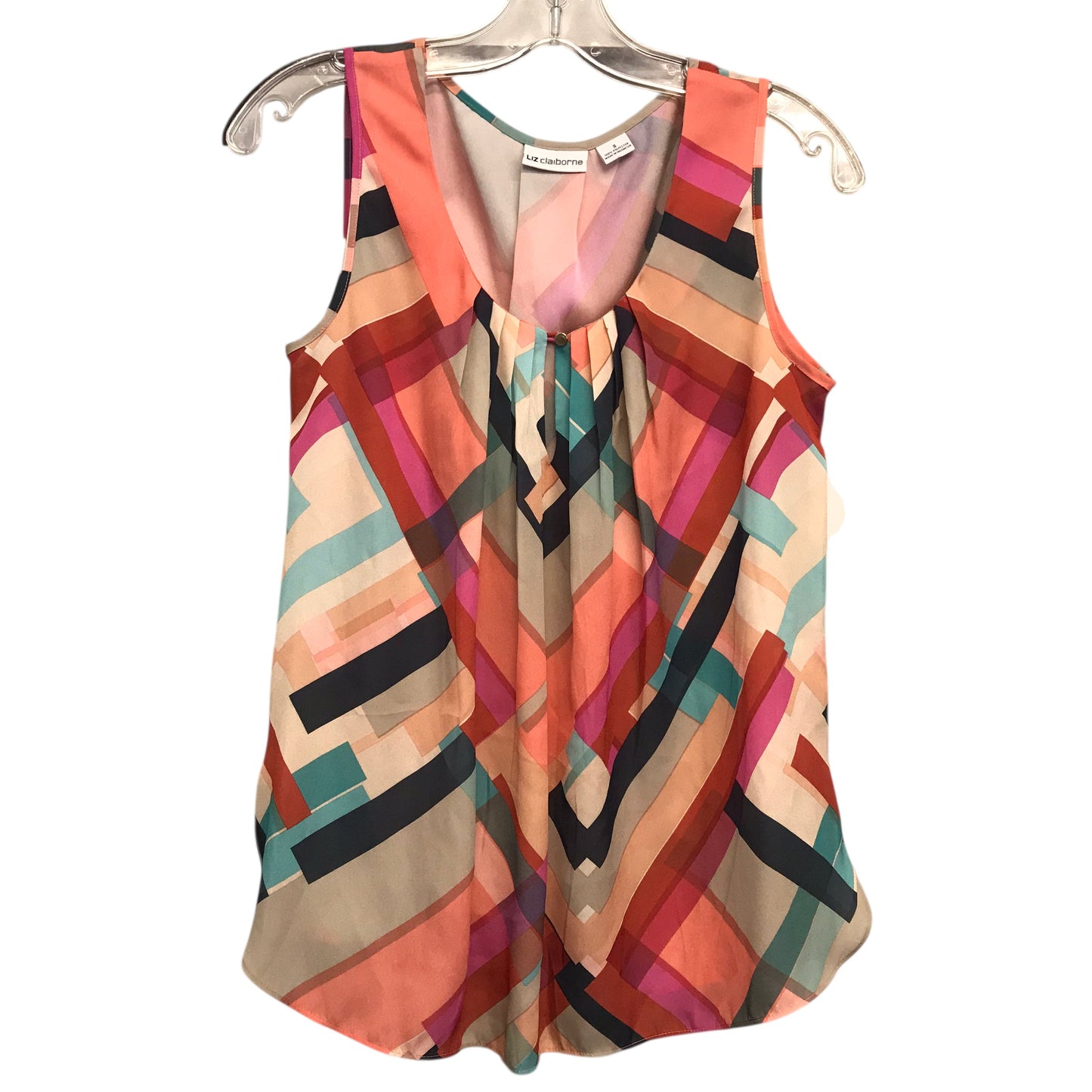 Top Sleeveless By Liz Claiborne In Multi, Size:S