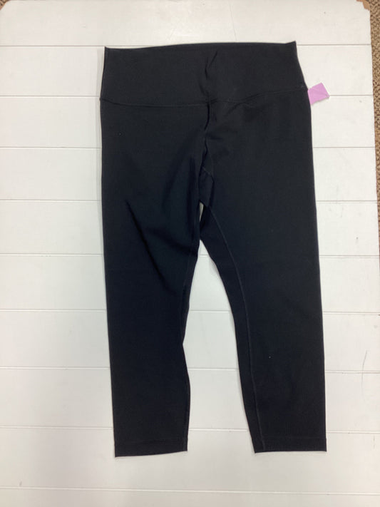Athletic Leggings Capris By Lululemon In Black, Size:14