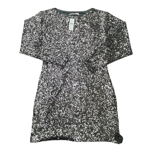 Dress Party Midi By Loft In Grey & Silver, Size:6
