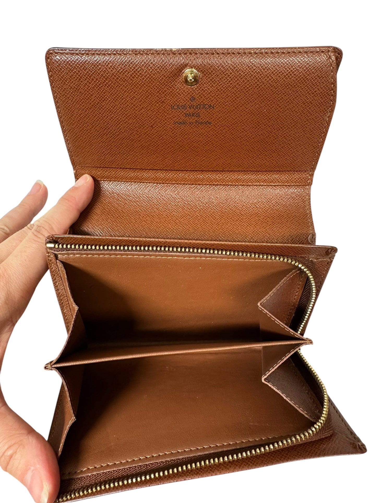 Wallet Luxury Designer By Louis Vuitton In Brown, Size:Small