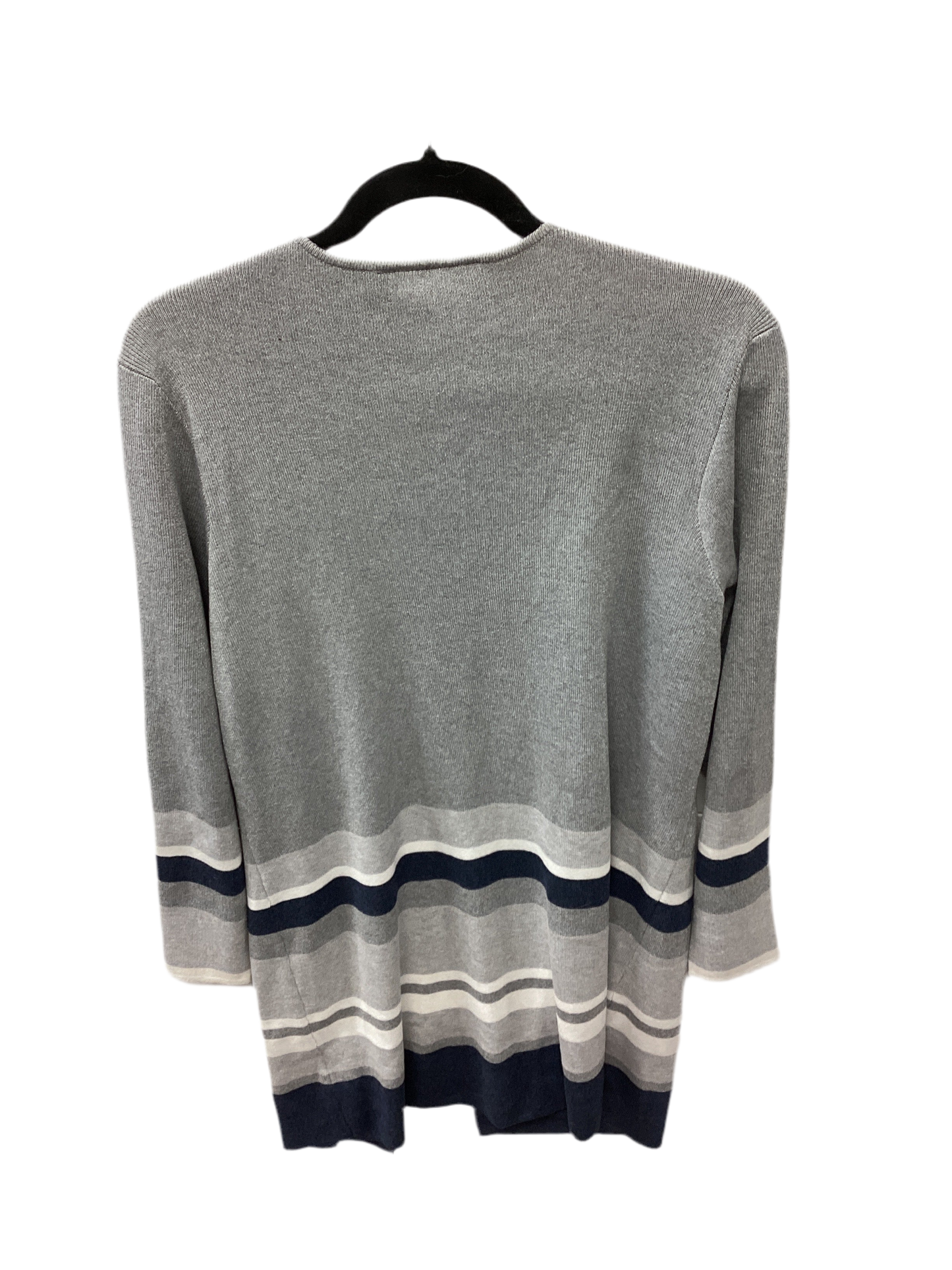 Sweater Cardigan By Apt 9 In Grey, Size:L