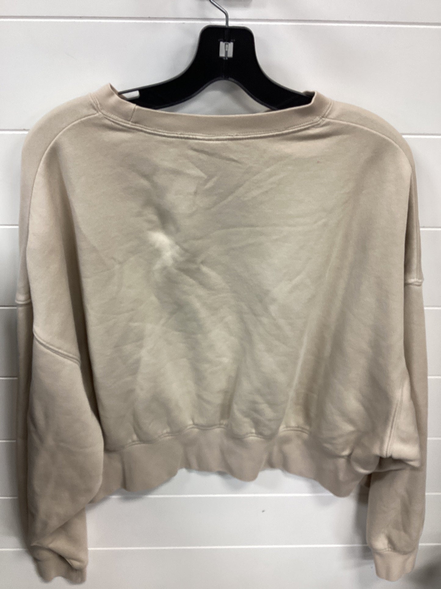 Athletic Sweatshirt Crewneck By Nike Apparel In Cream, Size:Xs