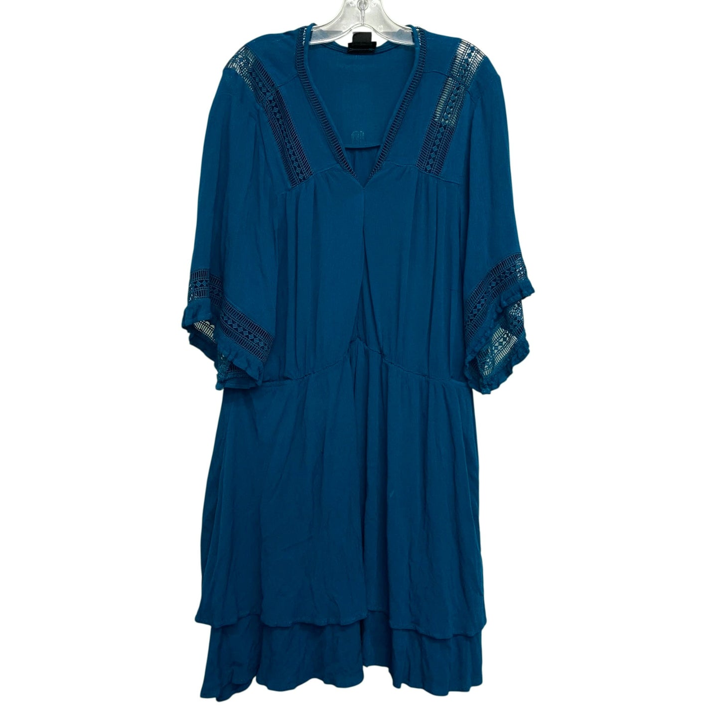 Dress Casual Short By City Chic In Blue, Size:1X