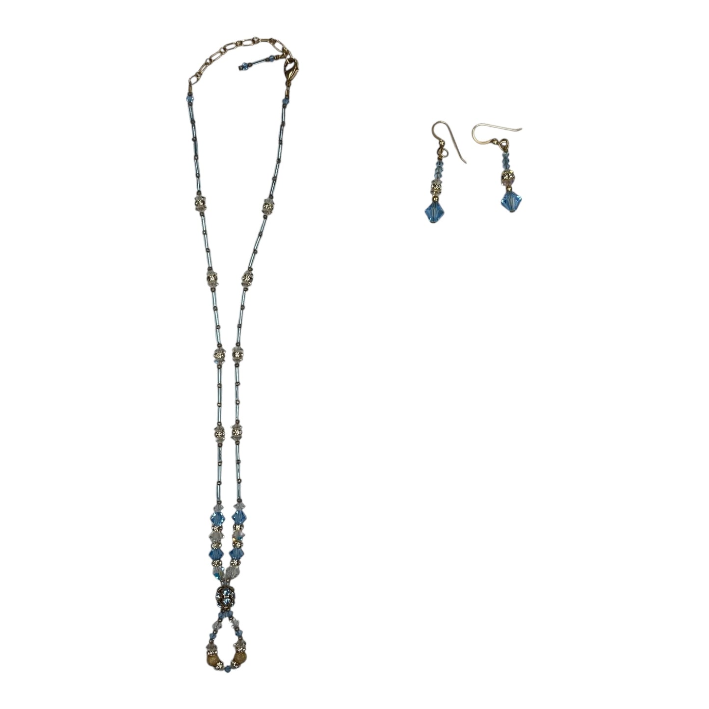 Necklace Set By Clothes Mentor In Blue, Size:02 Piece Set