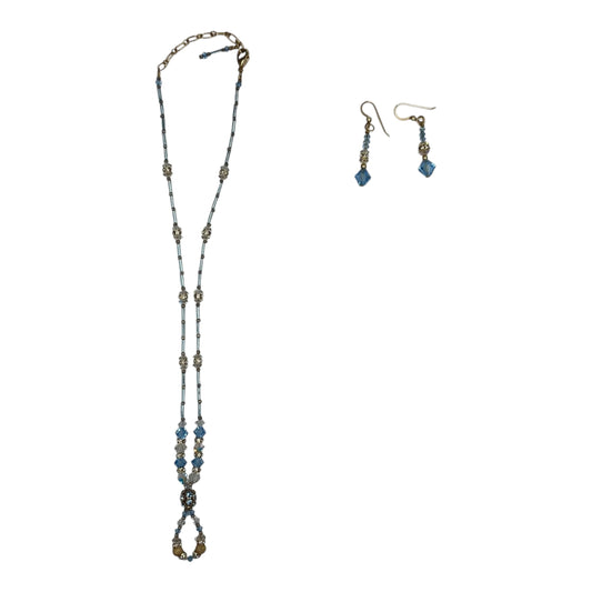 Necklace Set By Clothes Mentor In Blue, Size:02 Piece Set