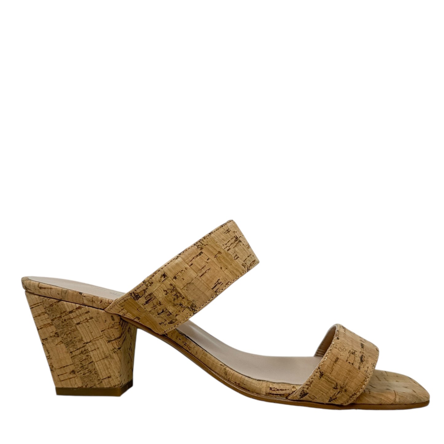 Bre Cork Sandals With Extra Heel Caps By Brenda Zaro In Tan, Size: 8/38