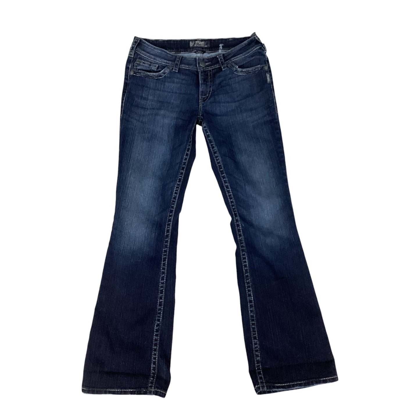 Jeans Boot Cut By Silver In Blue, Size:10