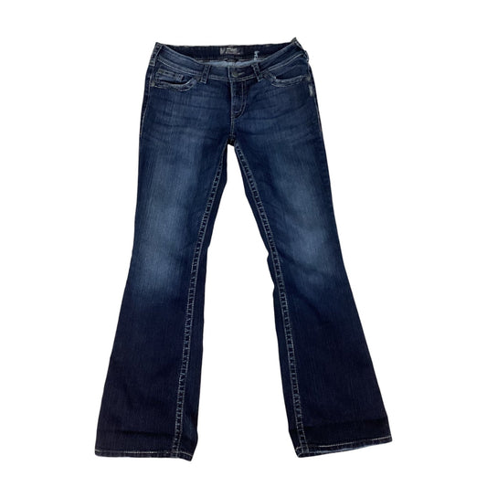 Jeans Boot Cut By Silver In Blue, Size:10