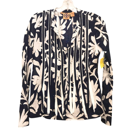 Top Ls Designer By Tory Burch In Floral Print, Size:S