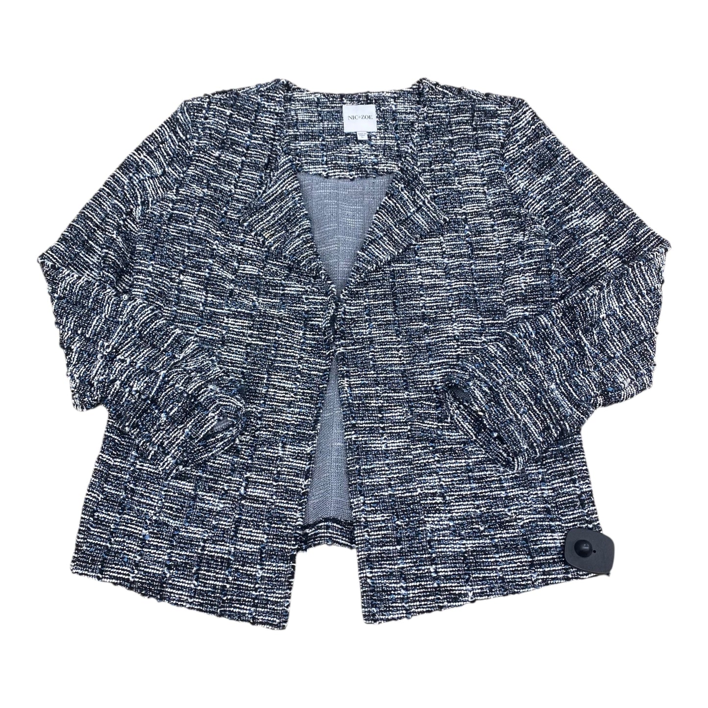 Blazer By Nic + Zoe In Black & White, Size:L