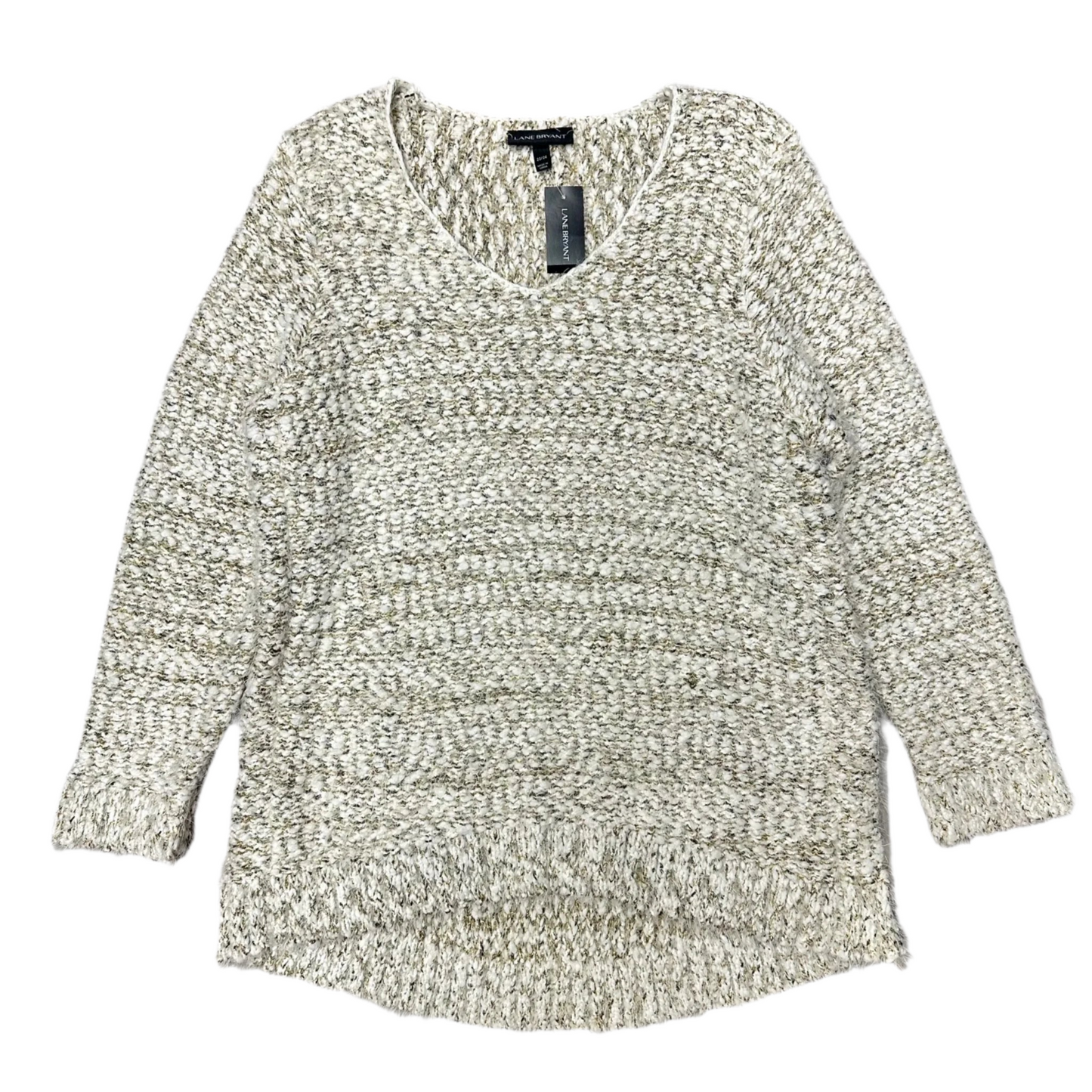 Sweater By Lane Bryant In Cream, Size: 3x