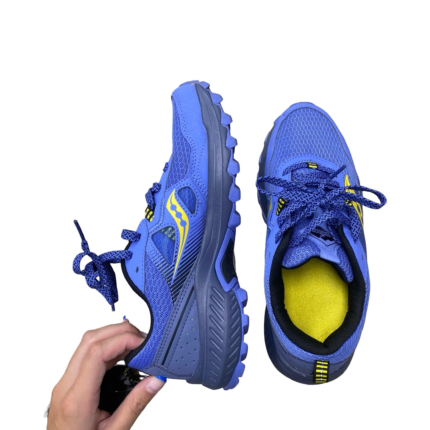 Shoes Athletic By Saucony In Purple & Yellow, Size:8