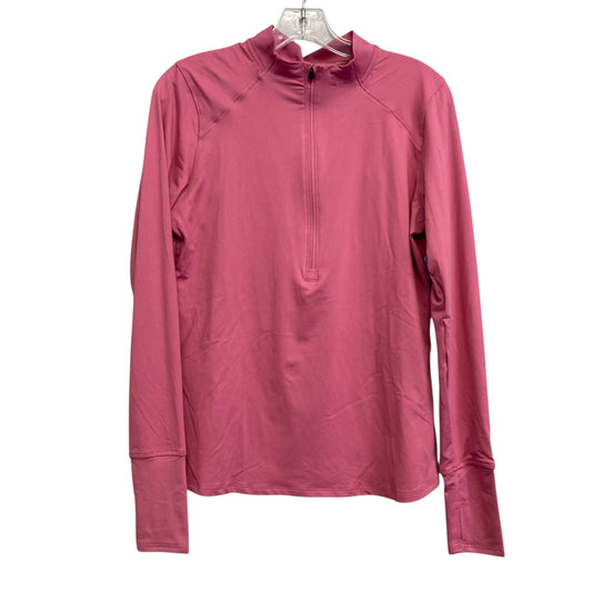 Athletic Top Ls Collar By Under Armour In Pink, Size:M