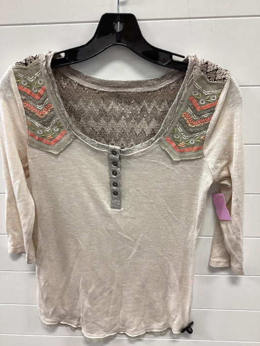 Top Ls By Miss Me In Cream, Size:M