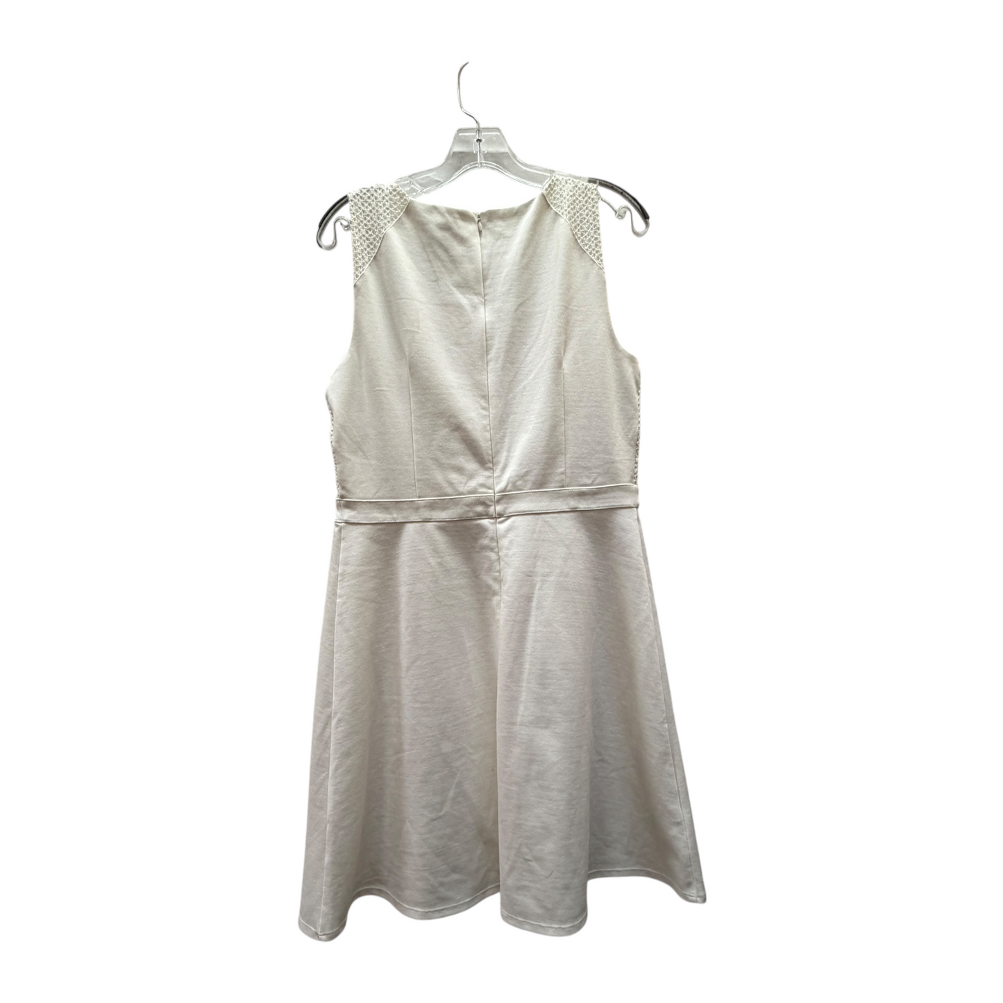 Dress Party Midi By Ann Taylor In Cream, Size:12