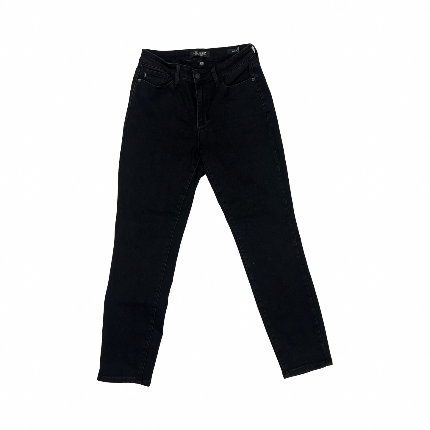 Jeans Skinny By Judy Blue In Black Denim, Size:6