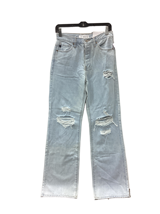 Jeans Wide Leg By Kancan In Blue Denim, Size:2