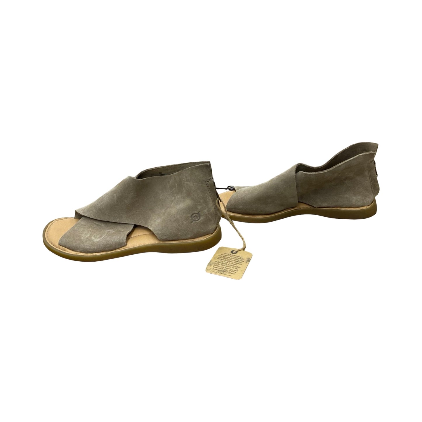 Sandals Flats By Born In Brown, Size:7