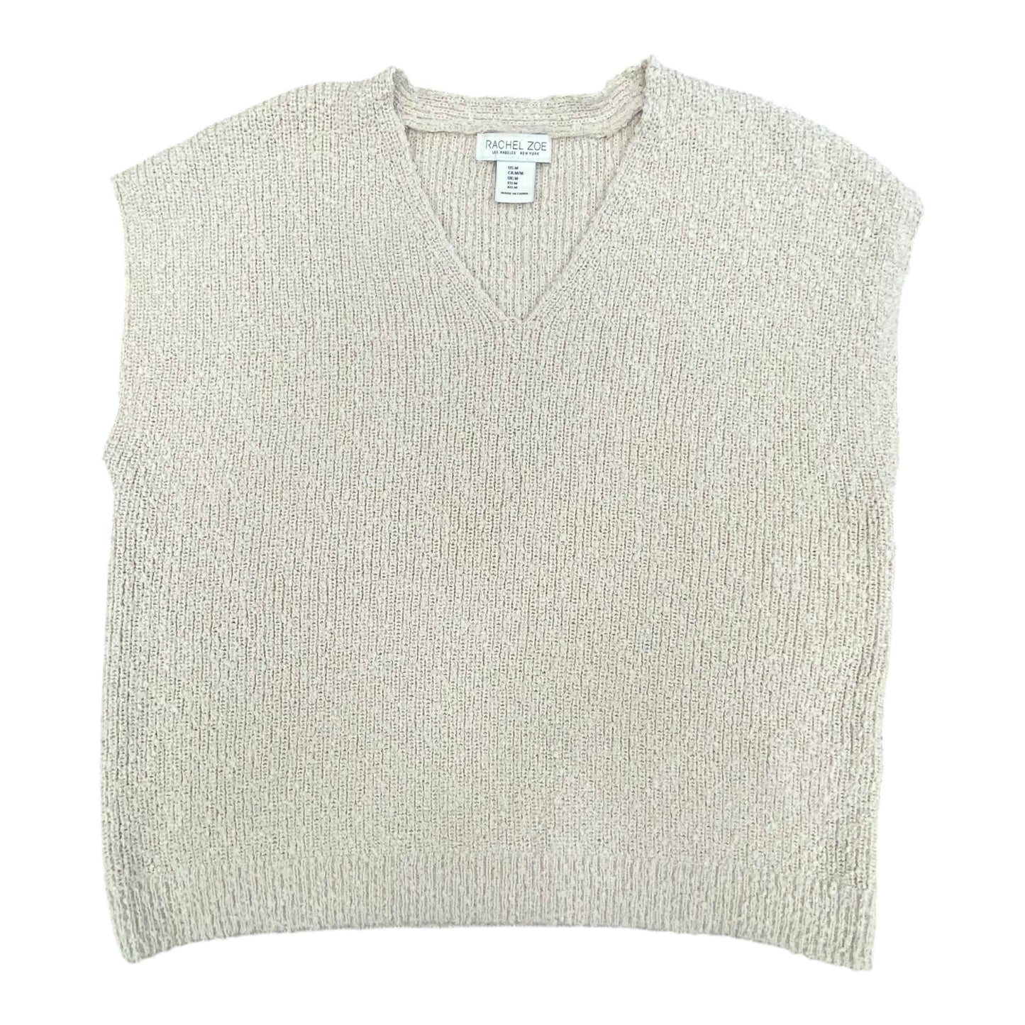 Vest Sweater By Rachel Zoe In Beige, Size:M
