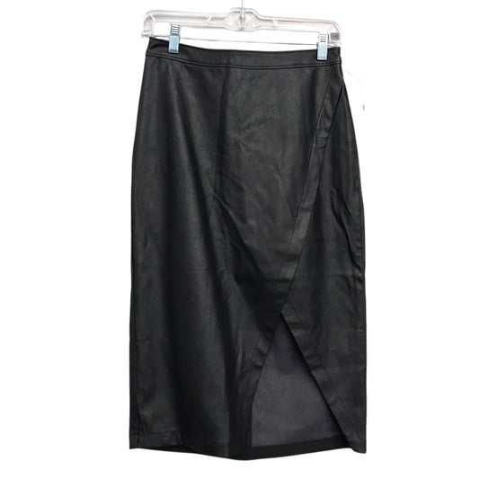Skirt Midi By Abercrombie And Fitch In Black, Size:4