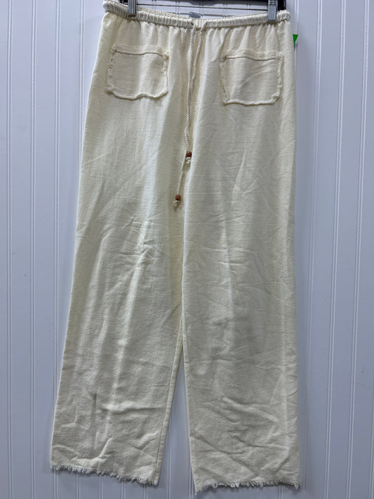 Pants Linen By Soft Surroundings In Cream, Size:S