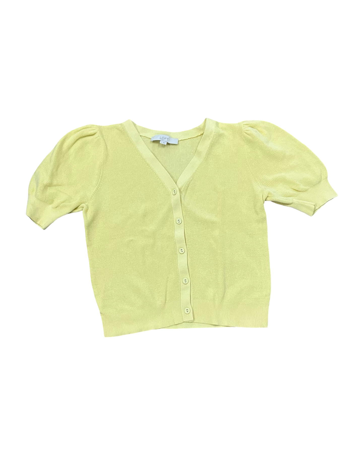 Sweater Ss By Loft In Yellow, Size:M