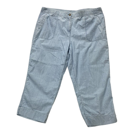 Pants Cropped By Chicos In Blue, Size:18
