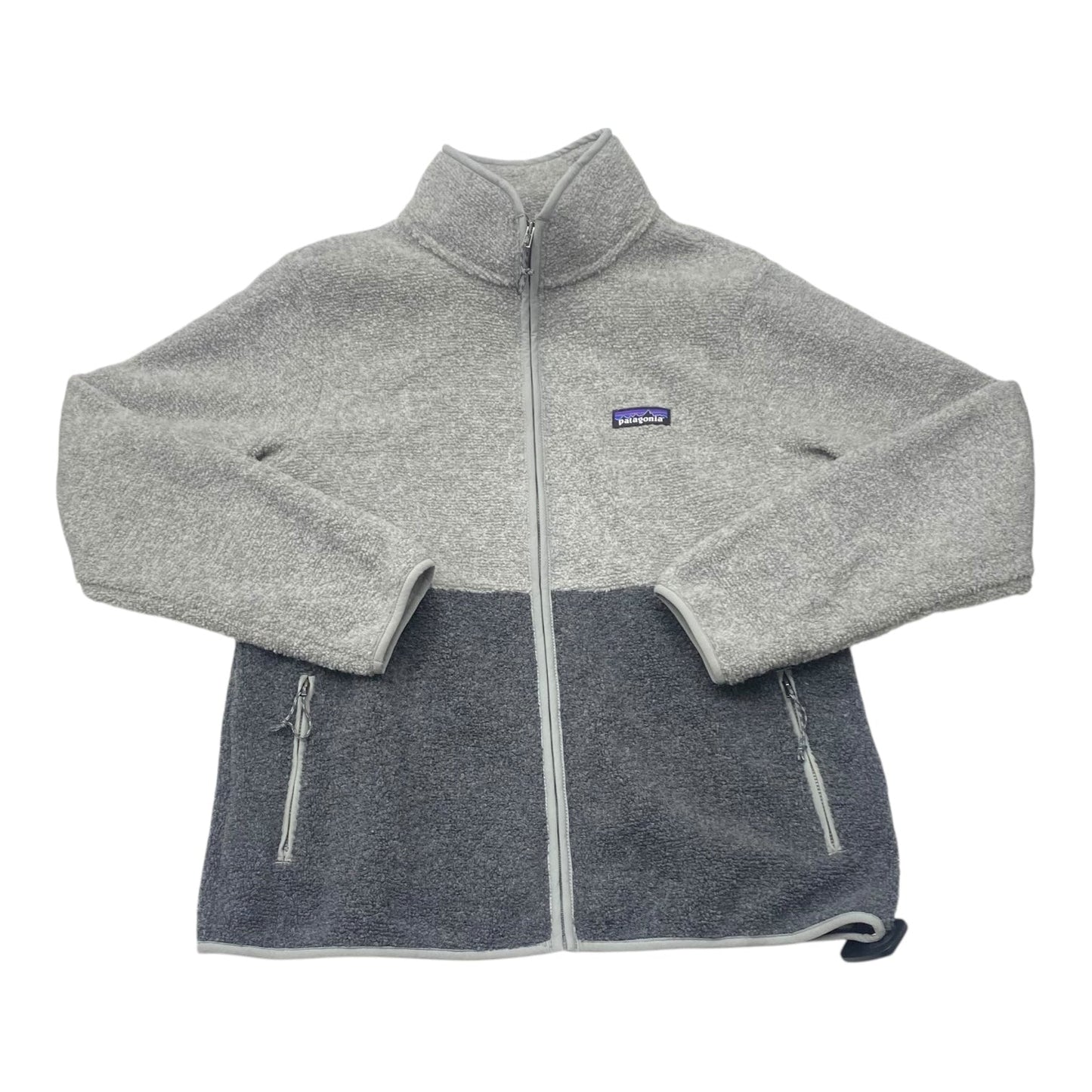 Athletic Jacket By Patagonia In Grey, Size:M