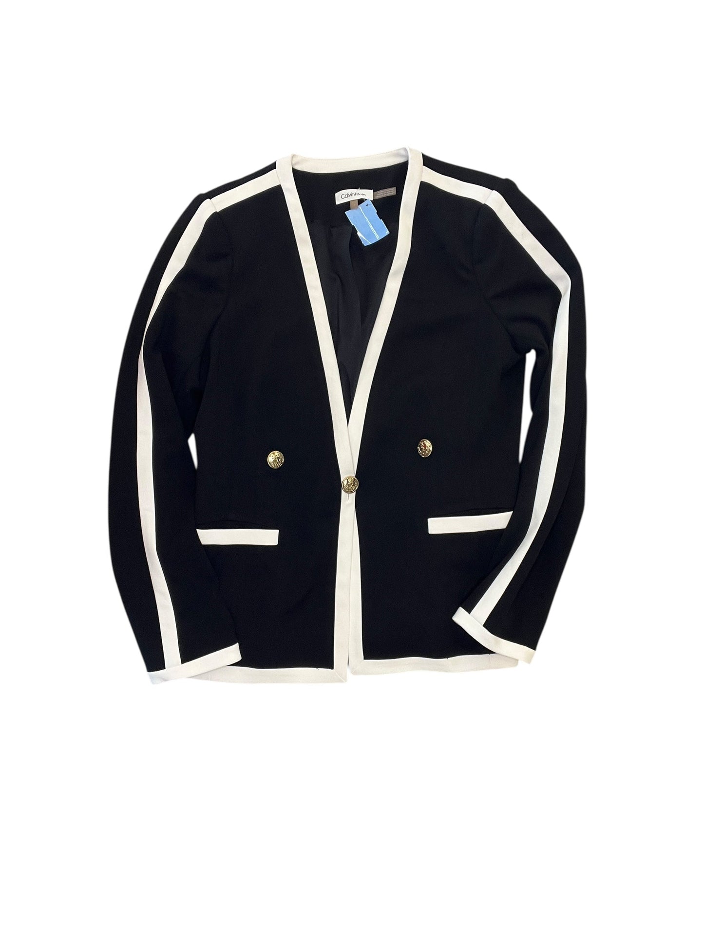 Blazer By Calvin Klein In Black, Size:M