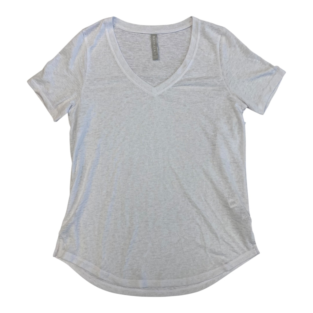 Athletic Top Ss By Athleta In White, Size:M